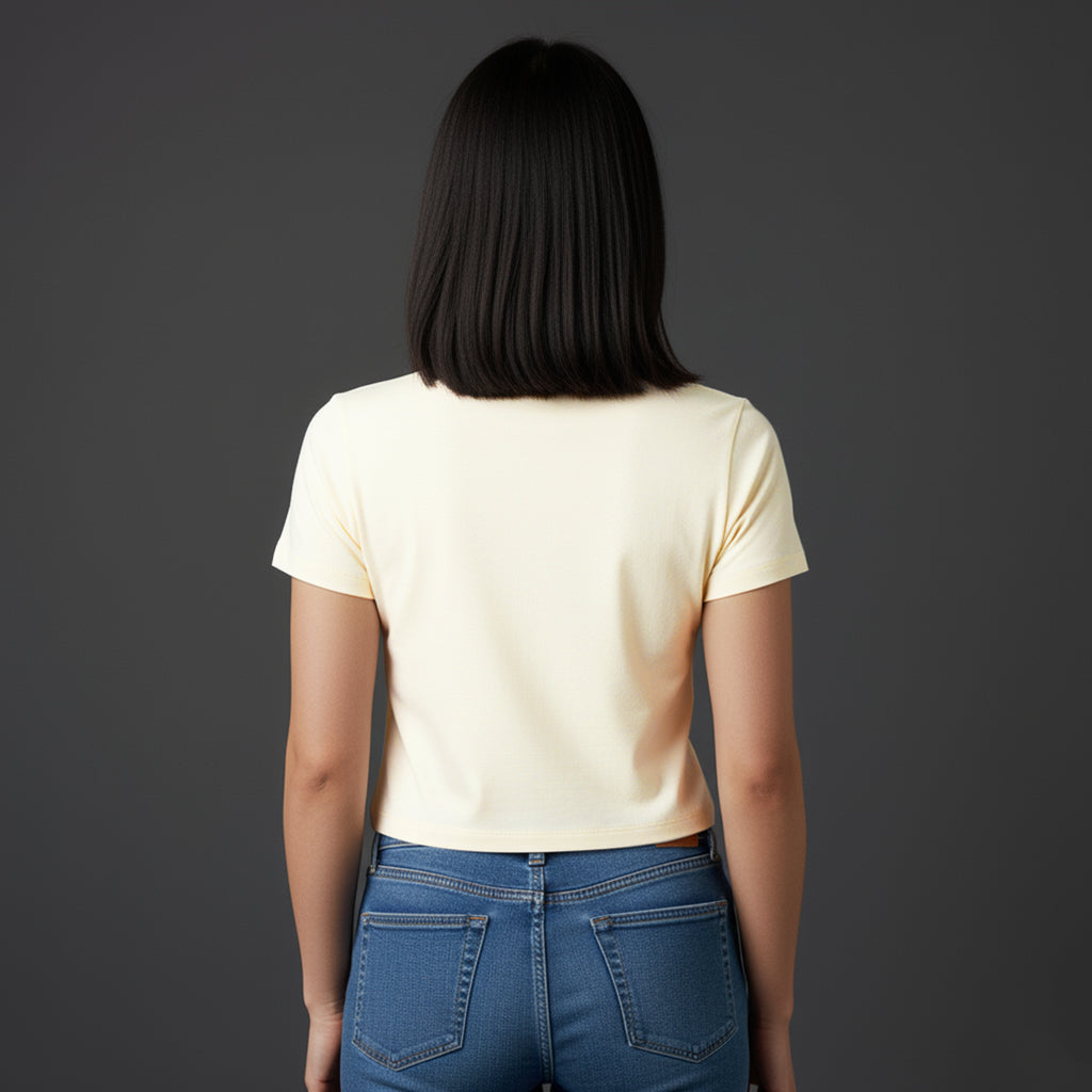 Cropped Babylook Off White e-xpose