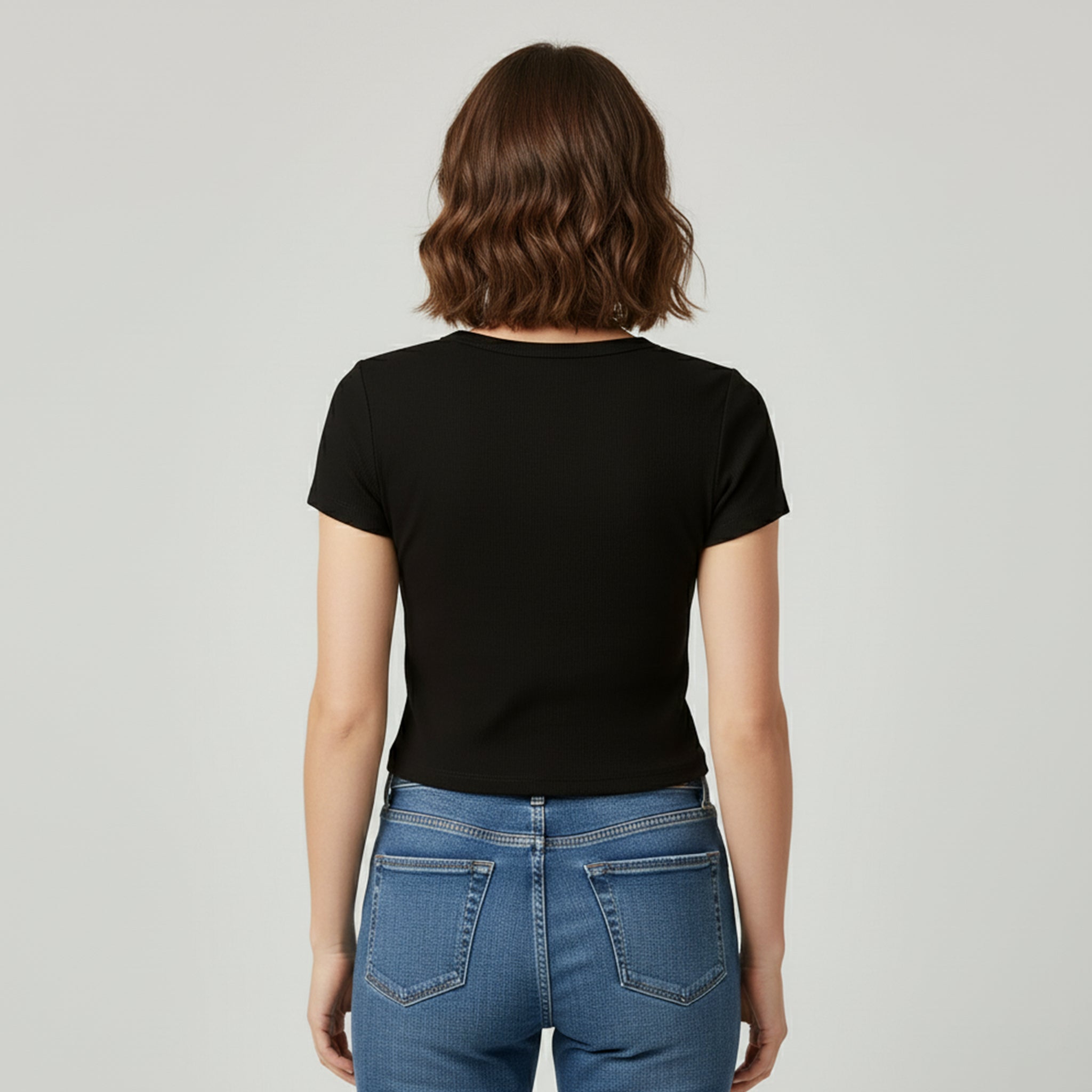 Cropped Preto Feminino e-xpose