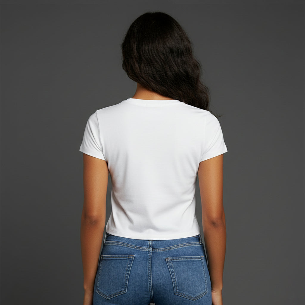 Cropped Branco Feminino e-xpose