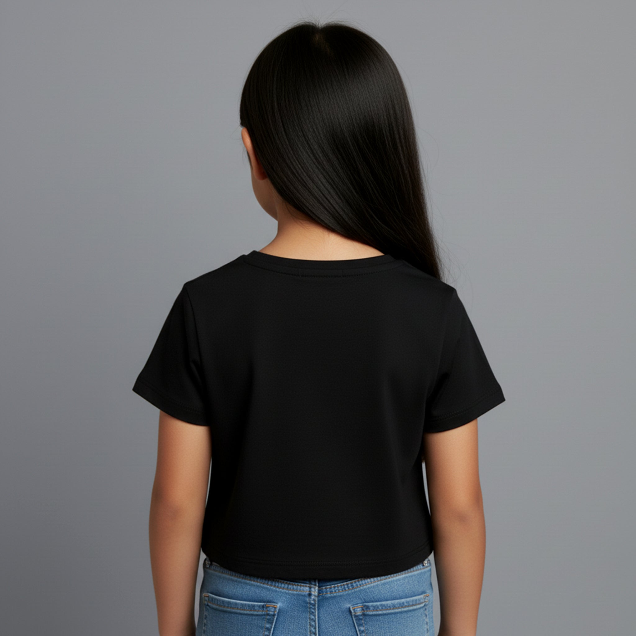 Cropped Preto Infantil e-tiny