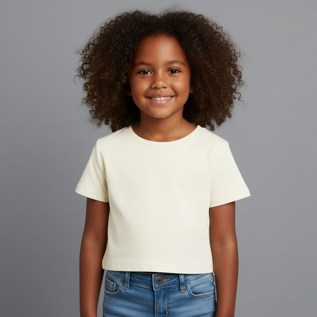 Cropped Off White Infantil e-tiny