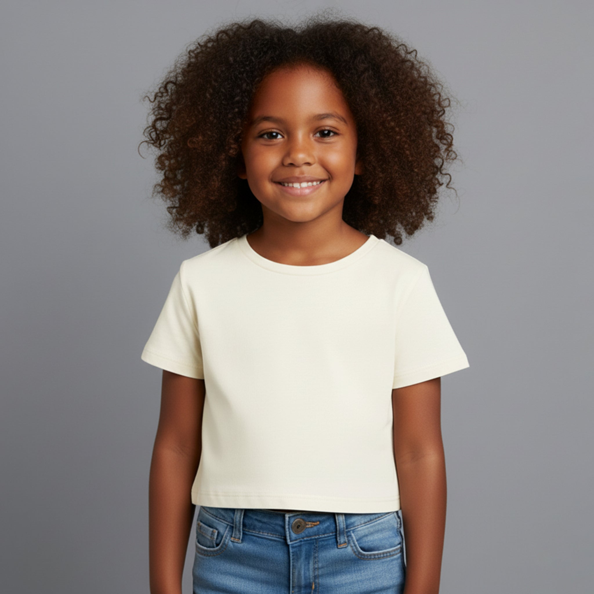 Cropped Off White Infantil e-tiny