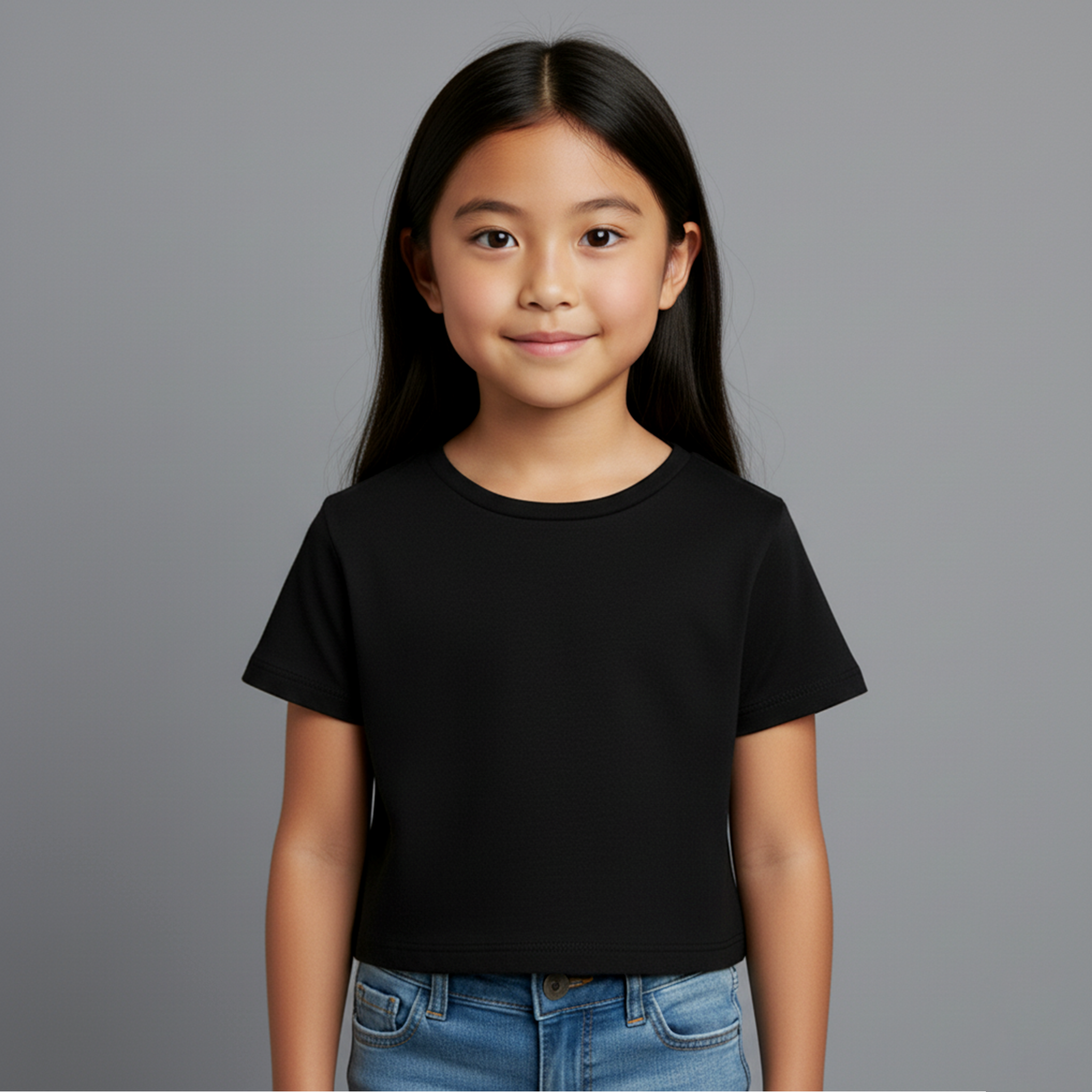 Cropped Preto Infantil e-tiny