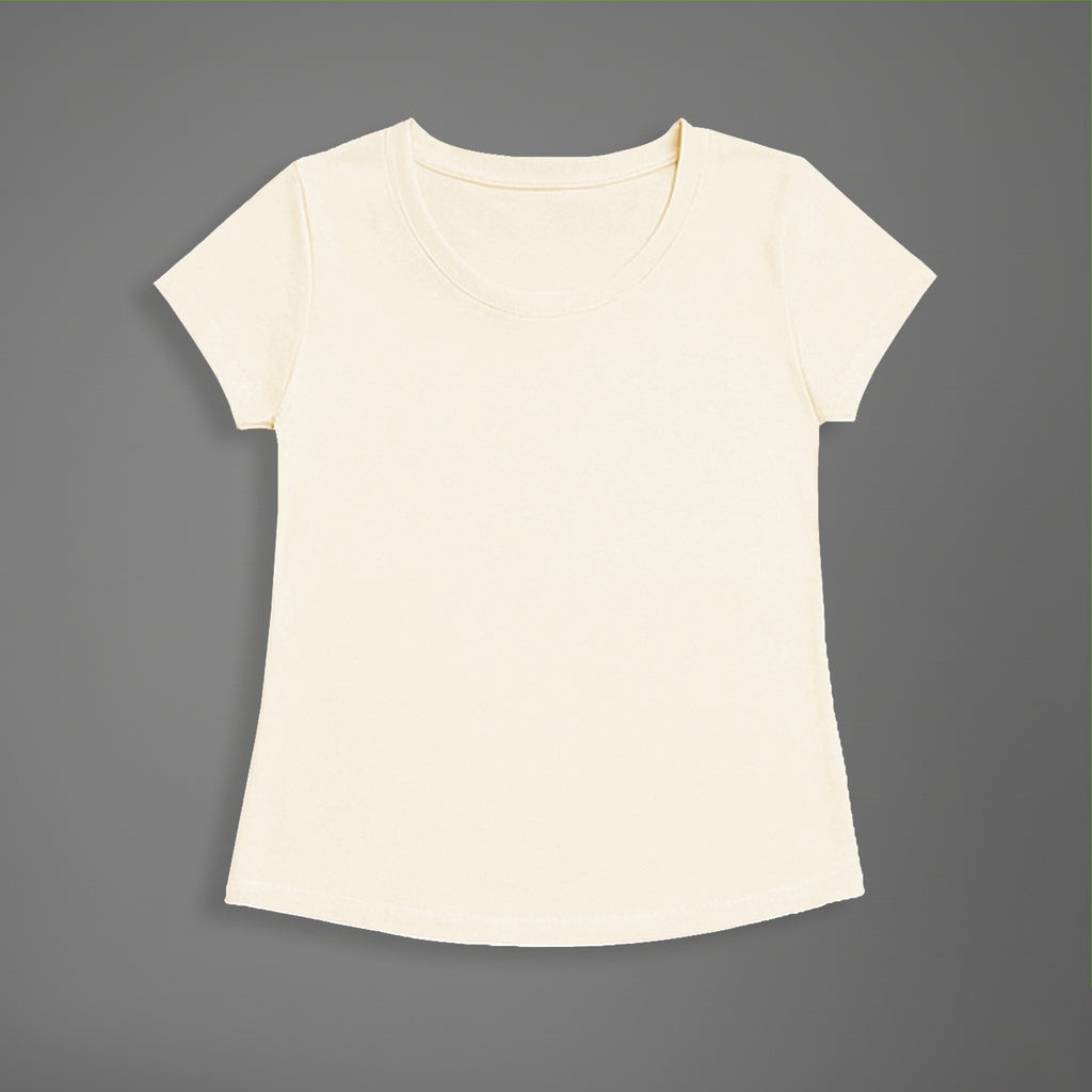 Camiseta Babylook Off White e-lla