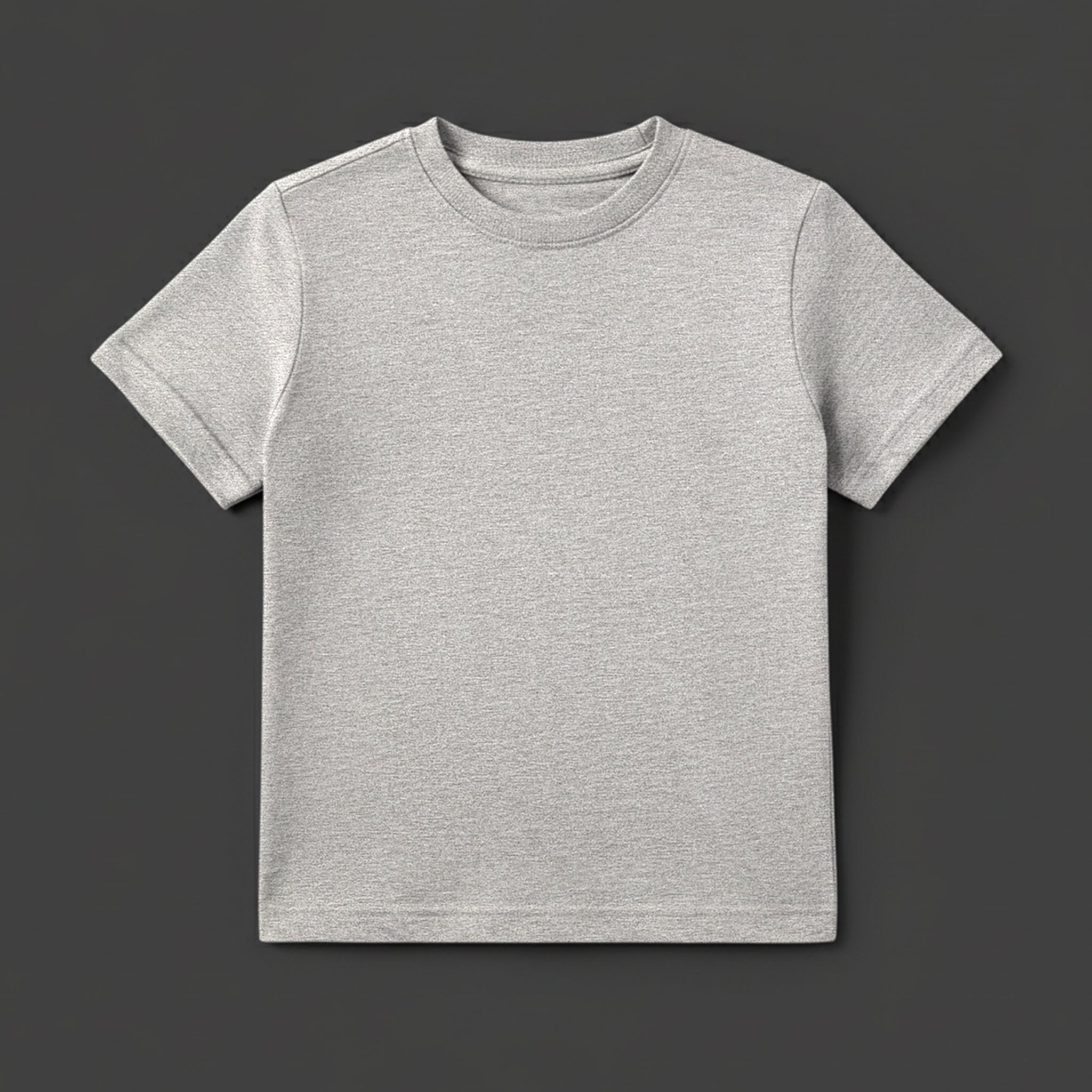 Camiseta Infantil Cinza Mescla Unissex e-lil