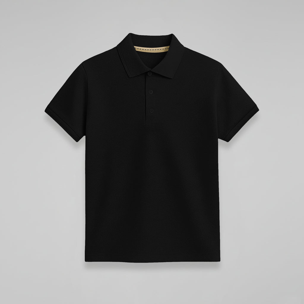 Polo Unissex Preta e-sense