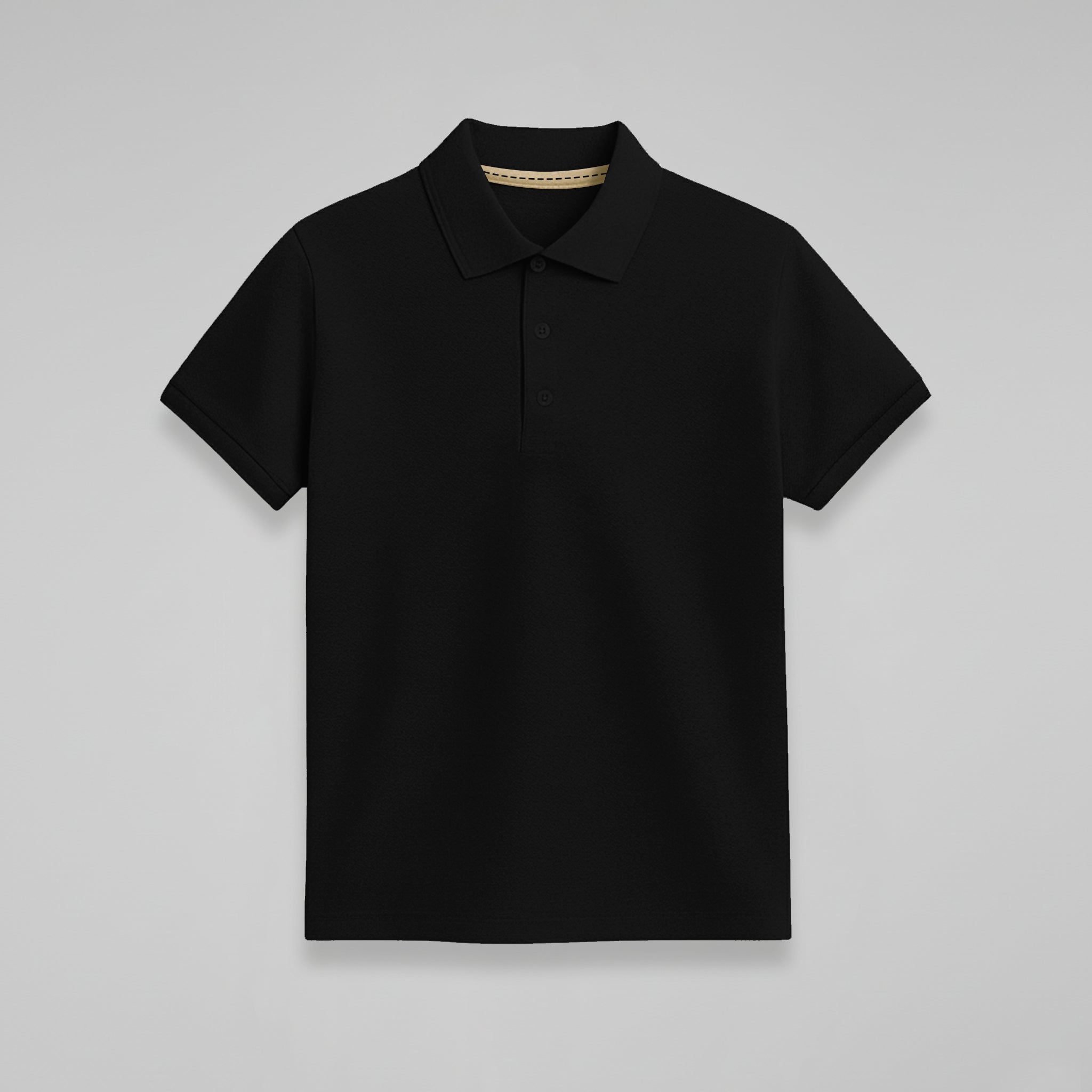 Polo Preta Masculina e-sense