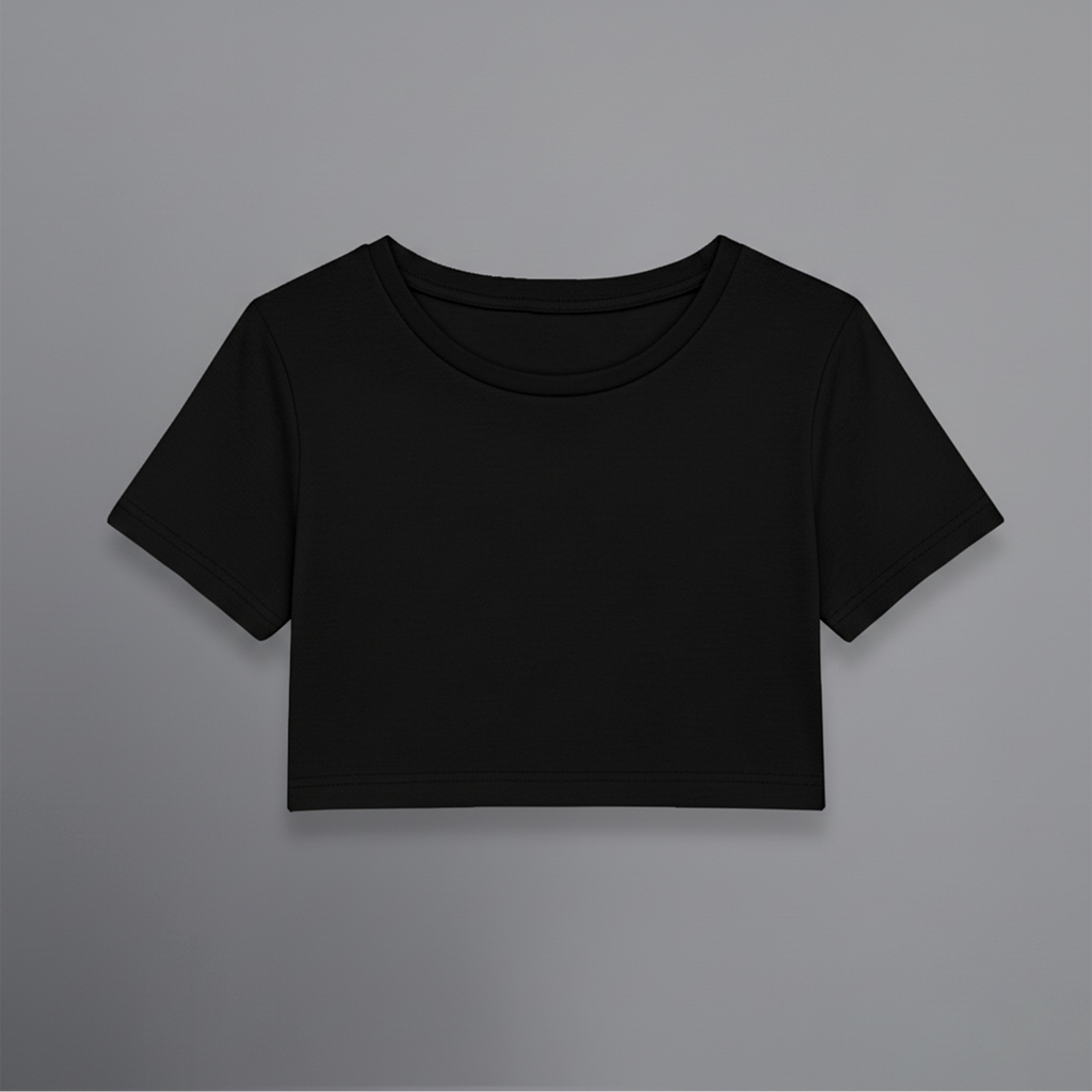 Cropped Preto Infantil e-tiny