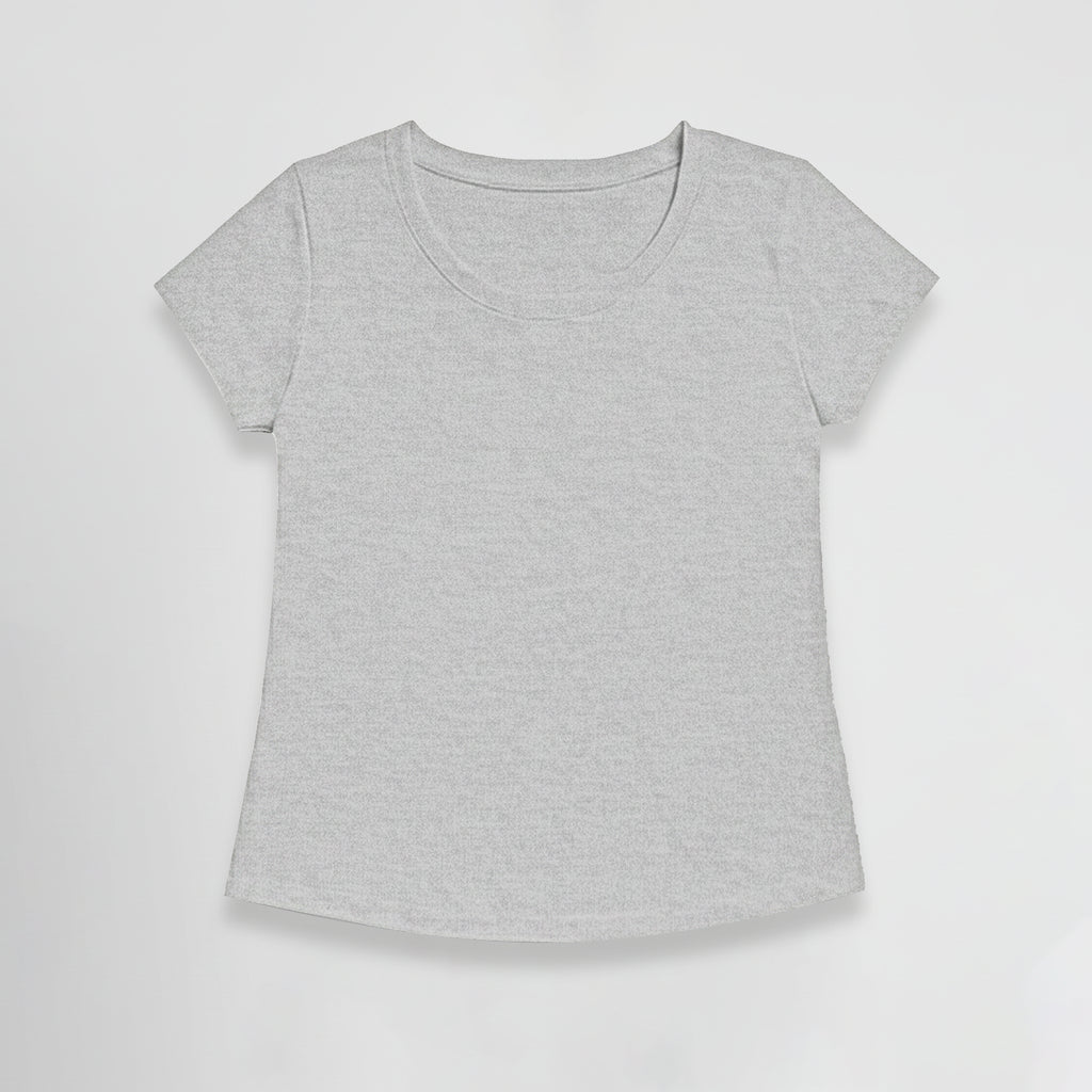 Camiseta Babylook Cinza Mescla e-lla