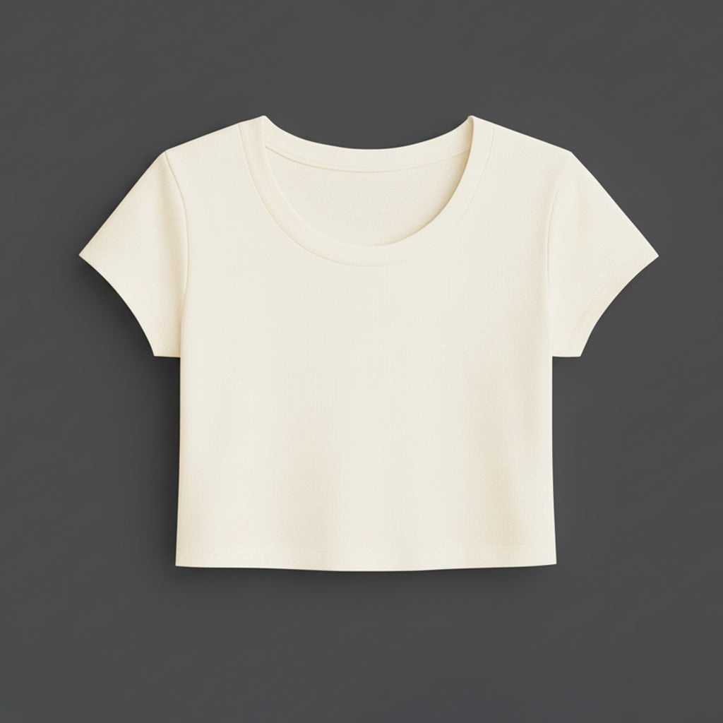 Cropped Babylook Off White e-xpose