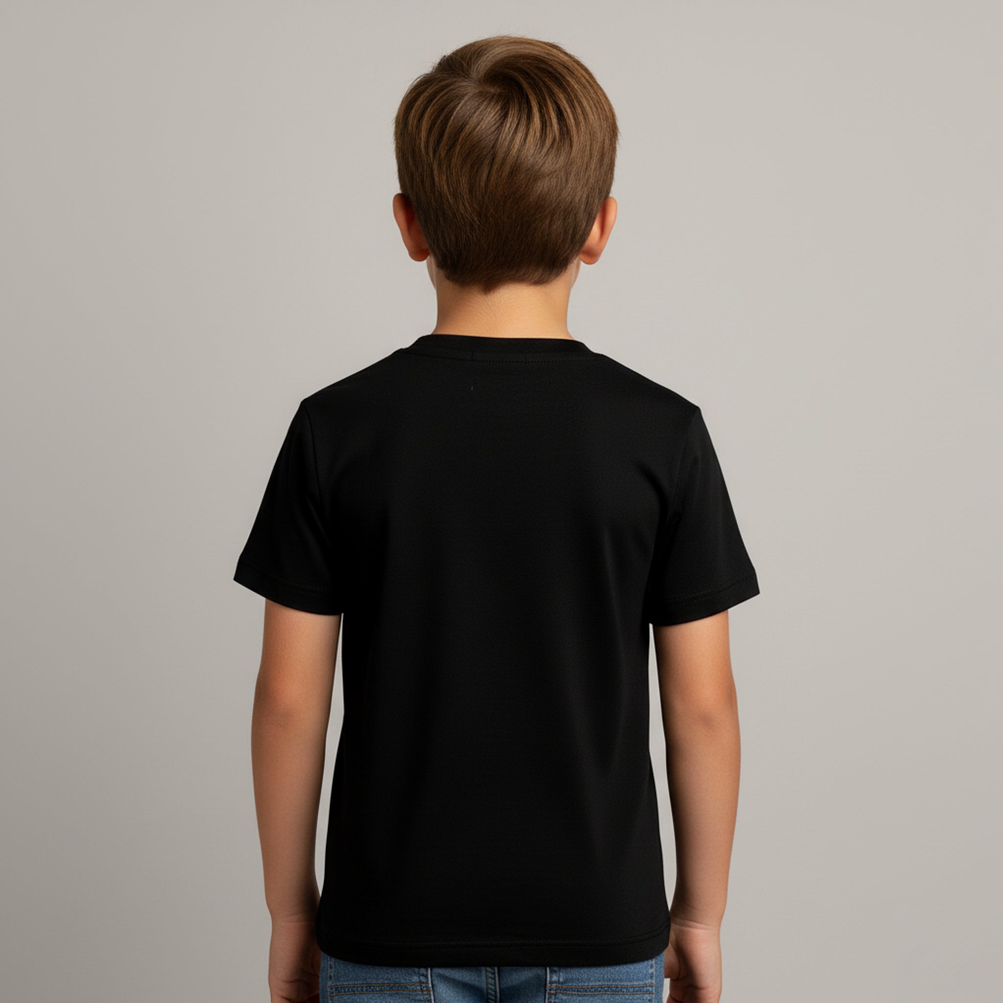 Camiseta Iinfantil Preta Unissex e-lil