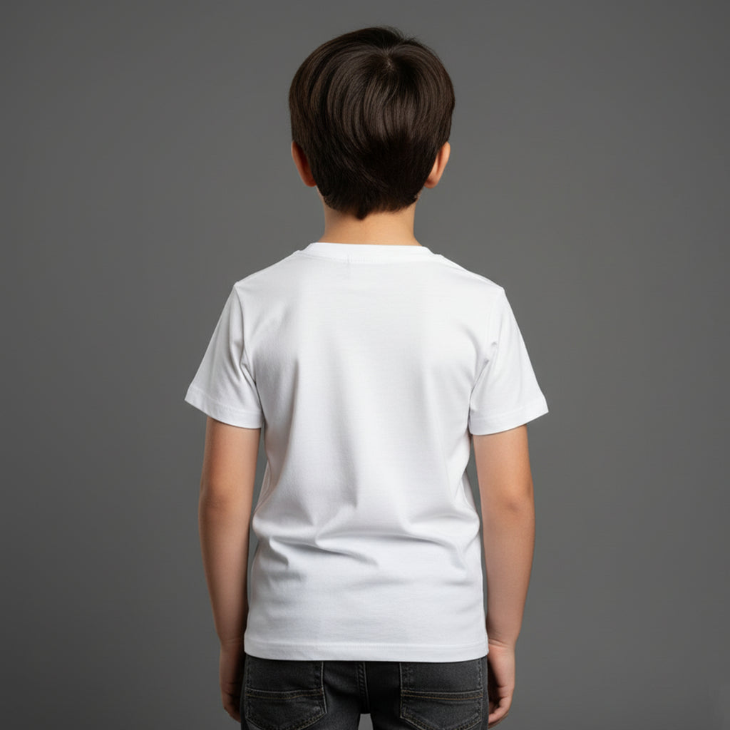 Camiseta Infantil Branca Unissex e-lil
