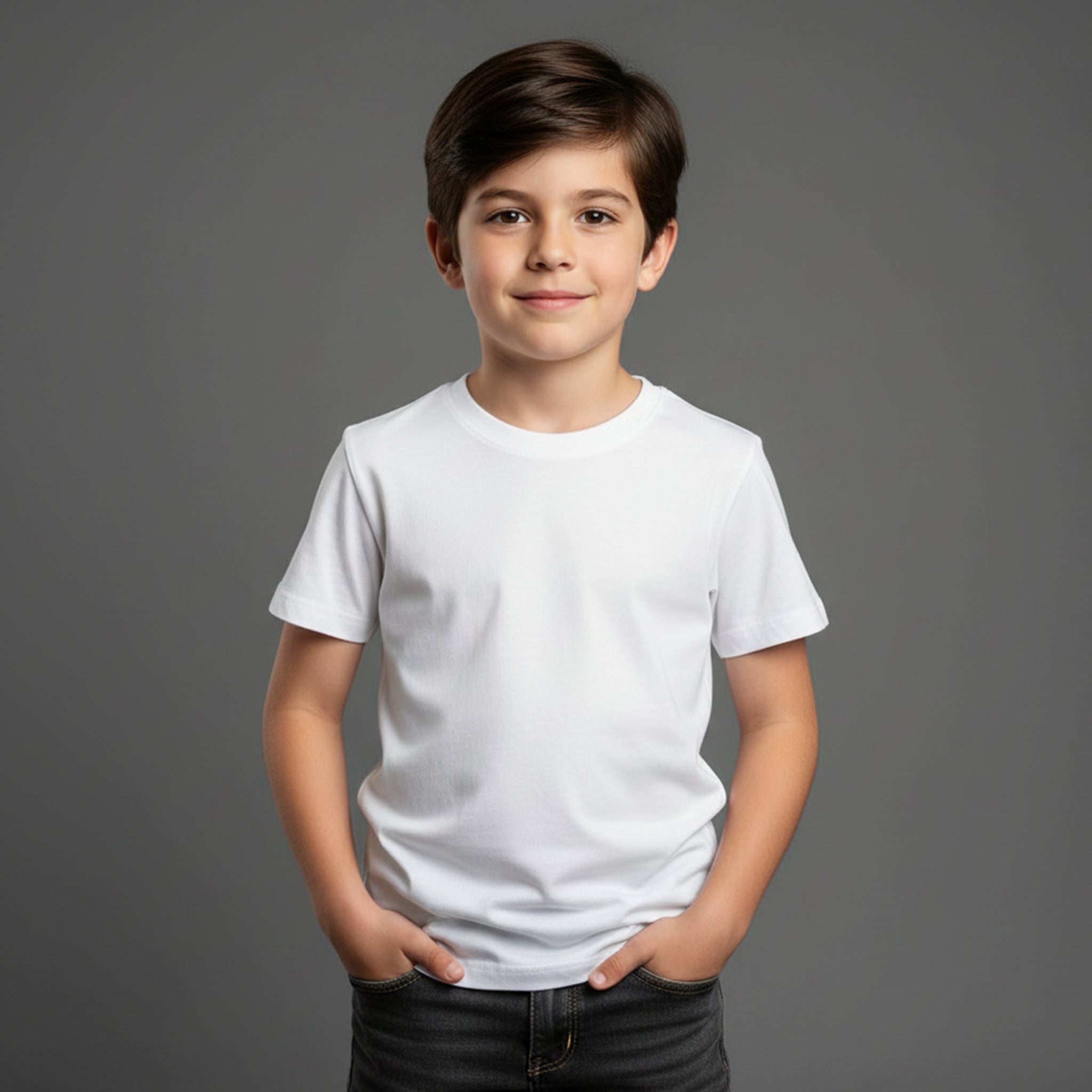Camiseta Infantil Branca Unissex e-lil