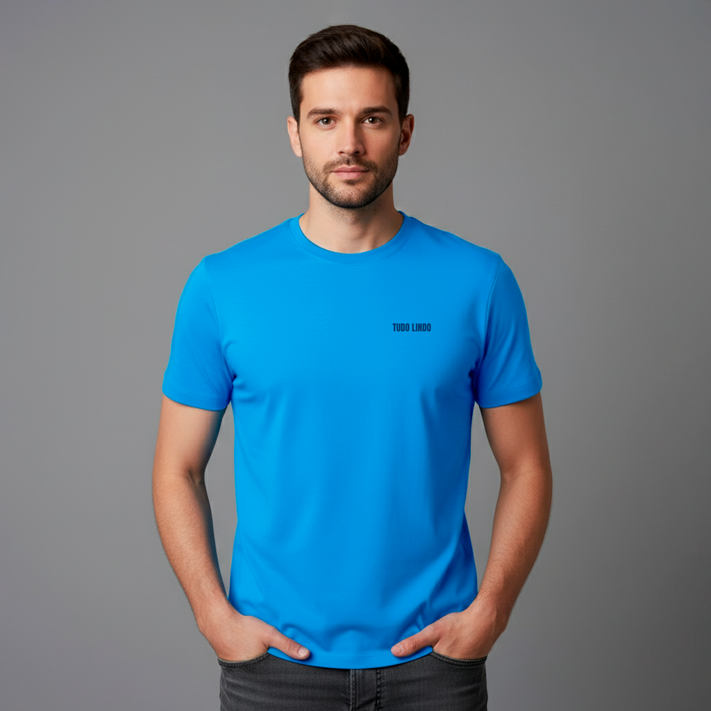 Camiseta Unissex Turquesa e-cletic - Tudo Lindo