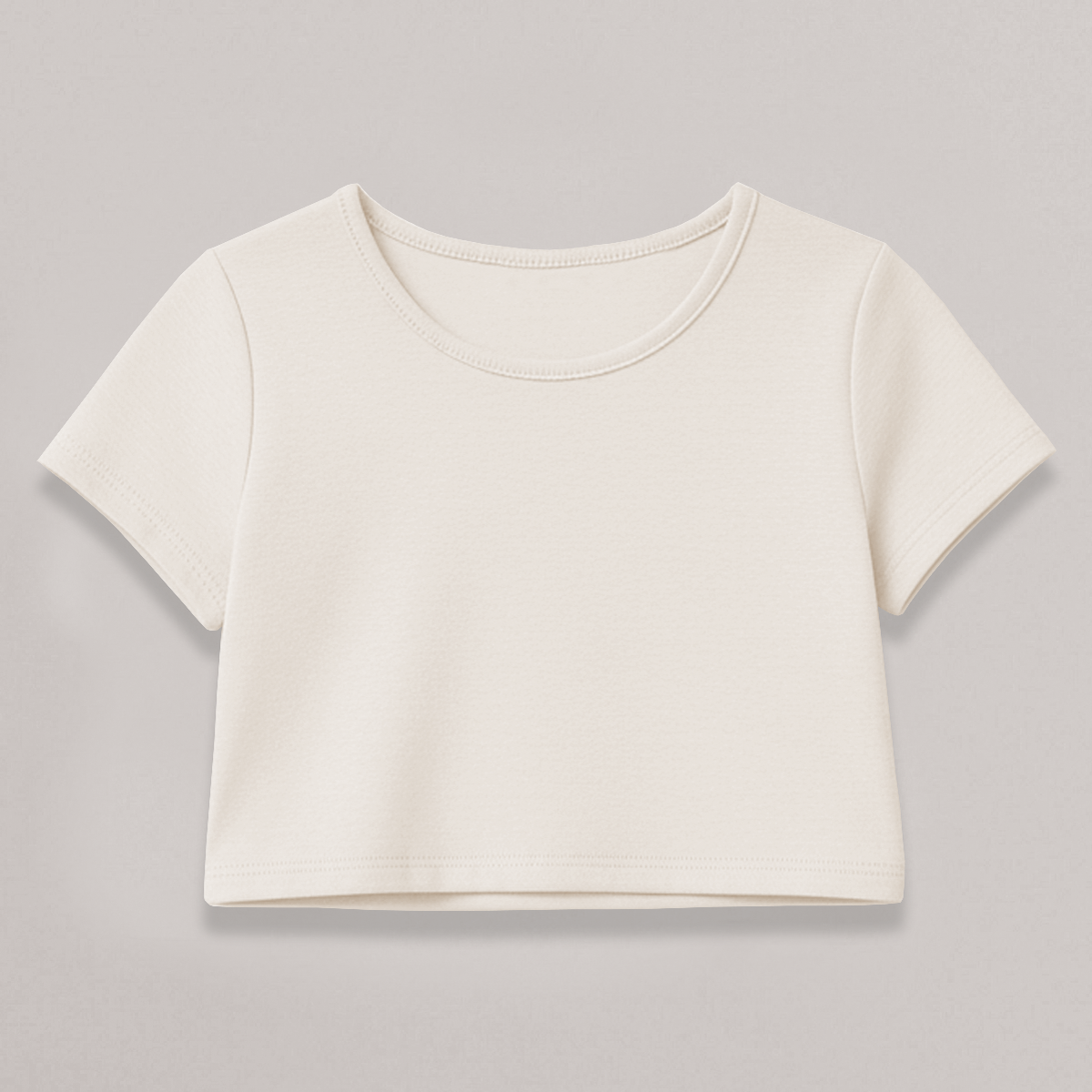 CROPPED OFF-WHITE BÁSICO - FEMININO INFANTIL