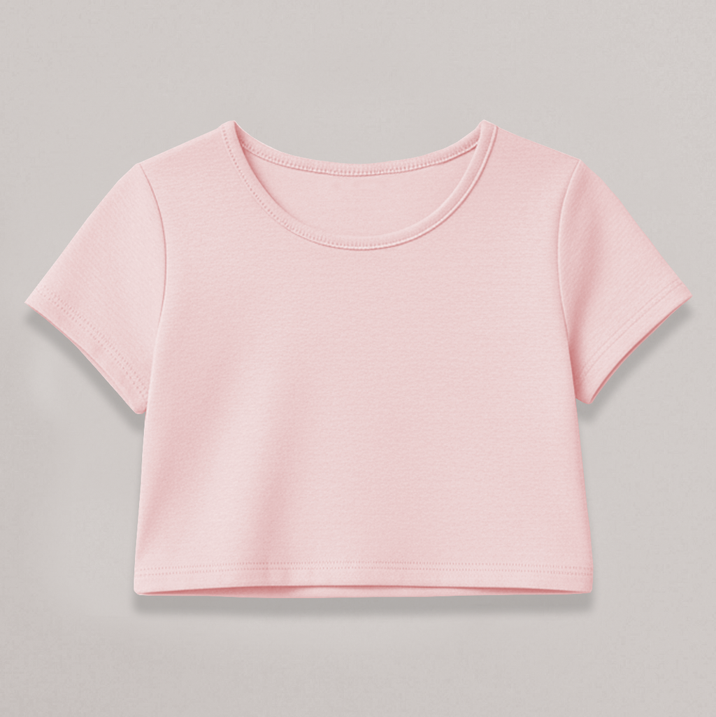 CROPPED ROSA BB BÁSICO - FEMININO INFANTIL