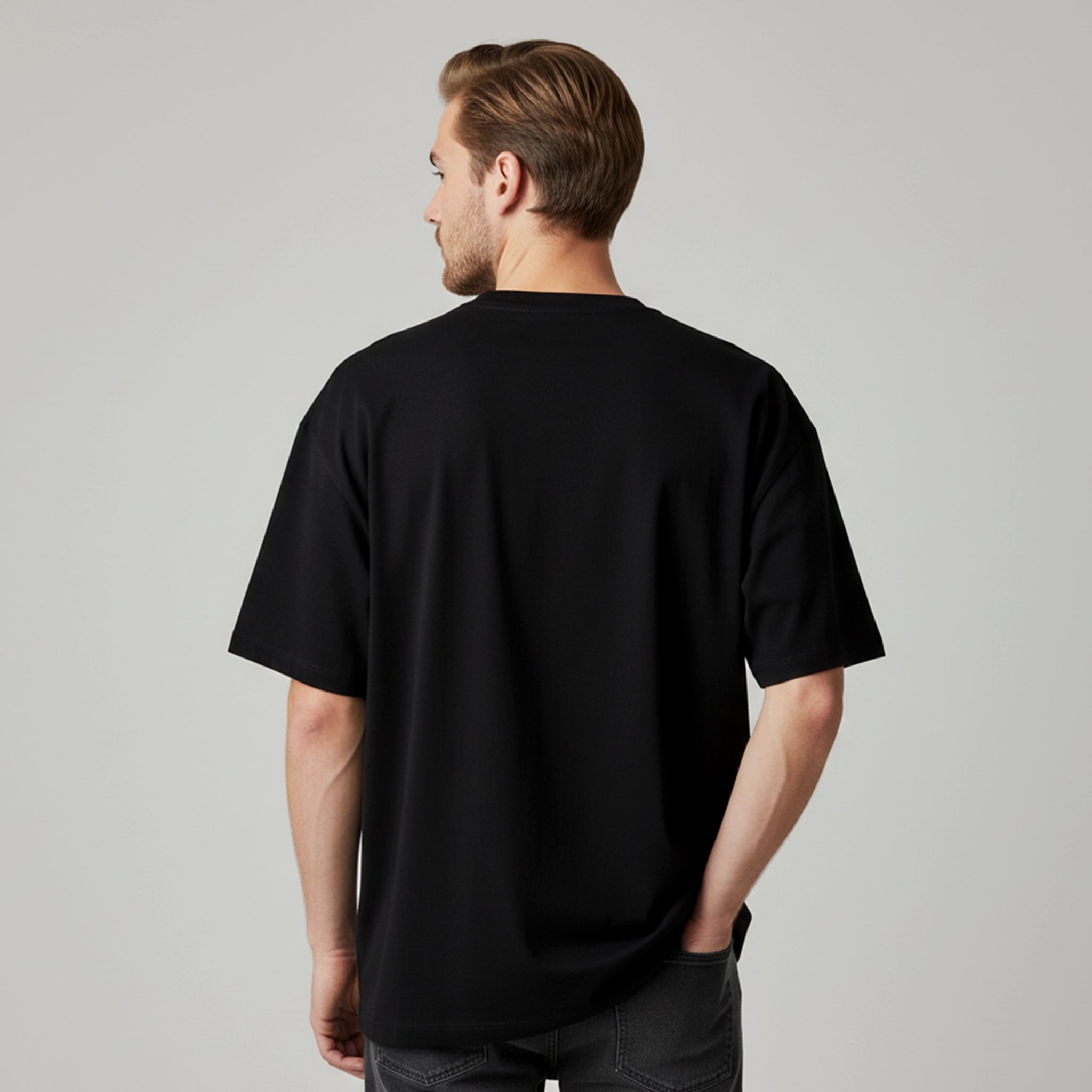 Camiseta Preta Oversized e-xtra