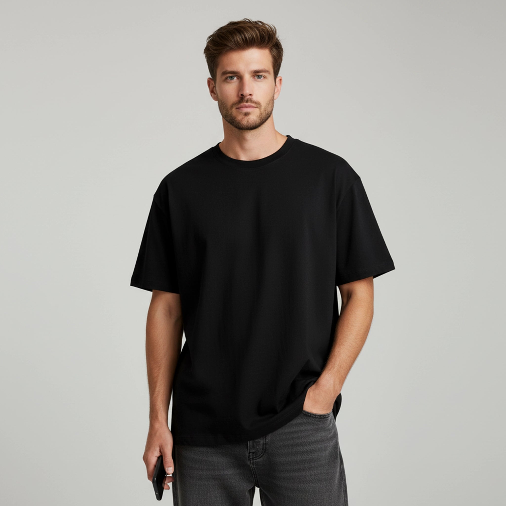 Camiseta Preta Oversized e-xtra