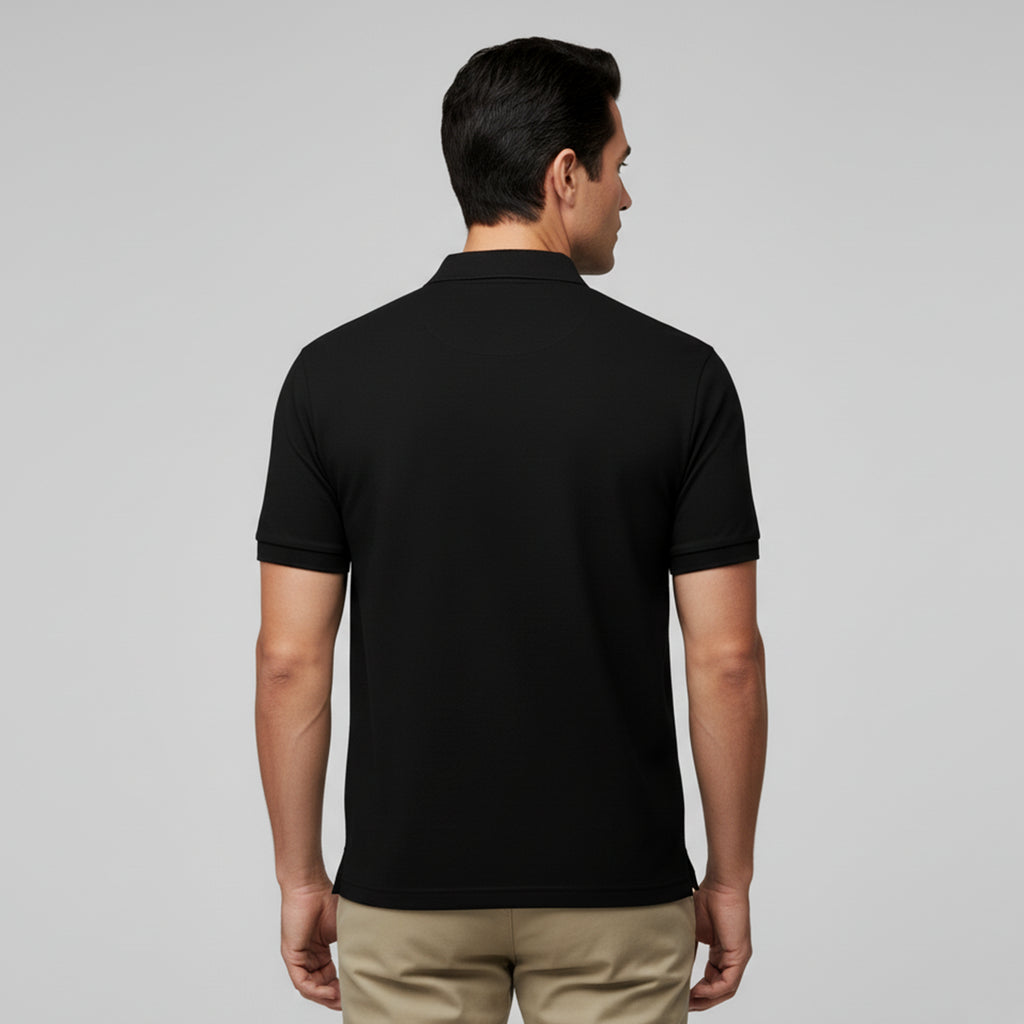 Polo Unissex Preta e-sense