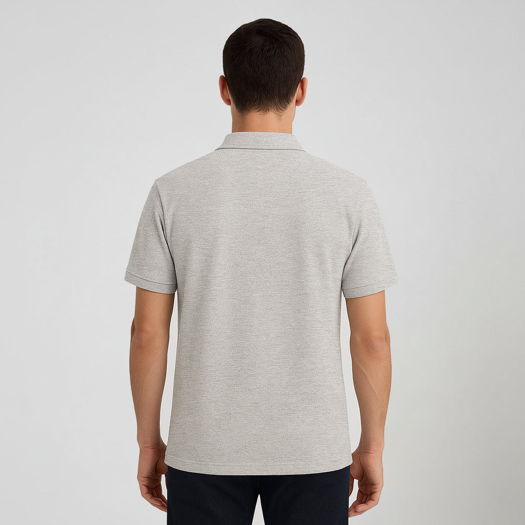 Polo Cinza Mescla Masculina e-sense