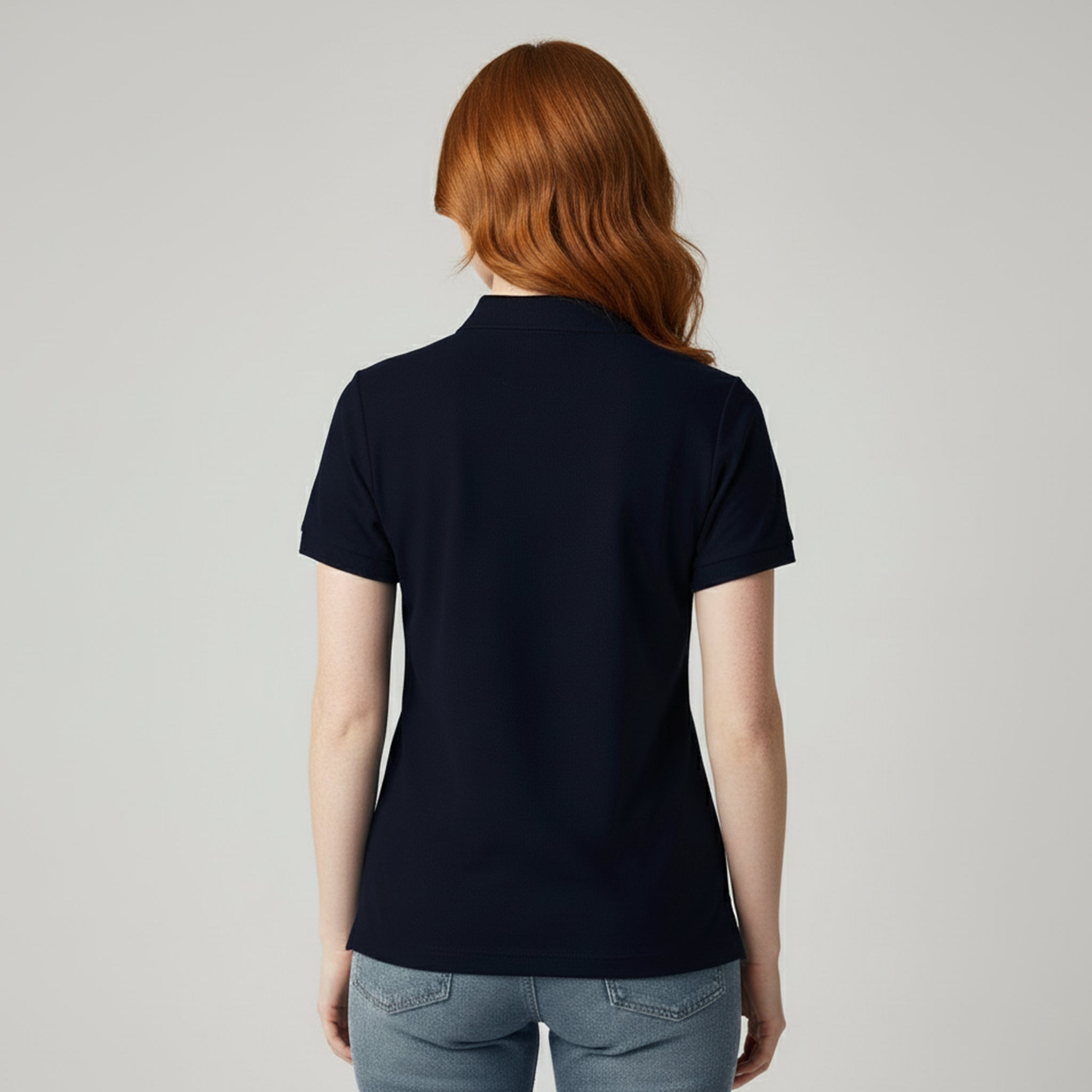 Polo Azul Marinho Feminina e-sensy