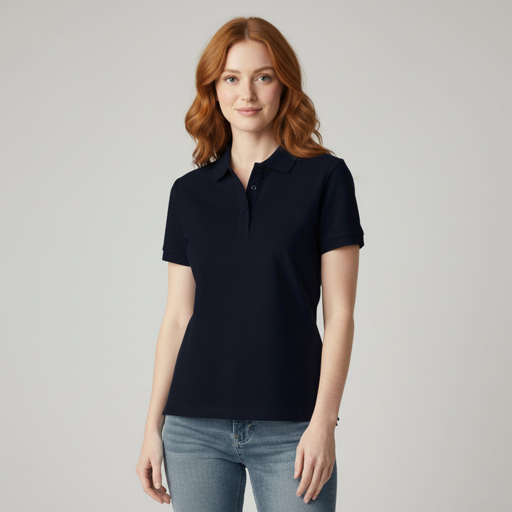 Polo Azul Marinho Feminina e-sensy