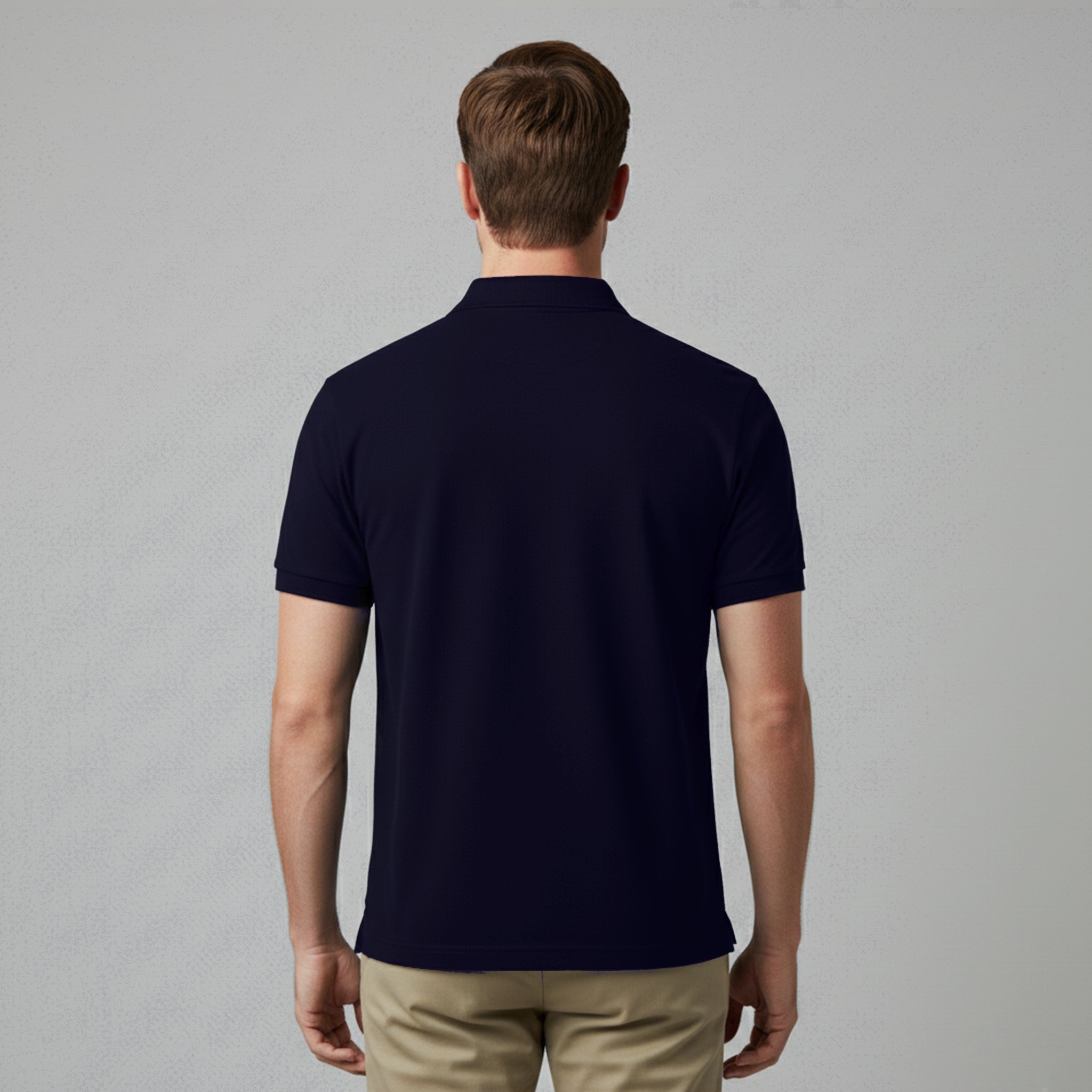 Polo Azul Marinho Masculina e-sense