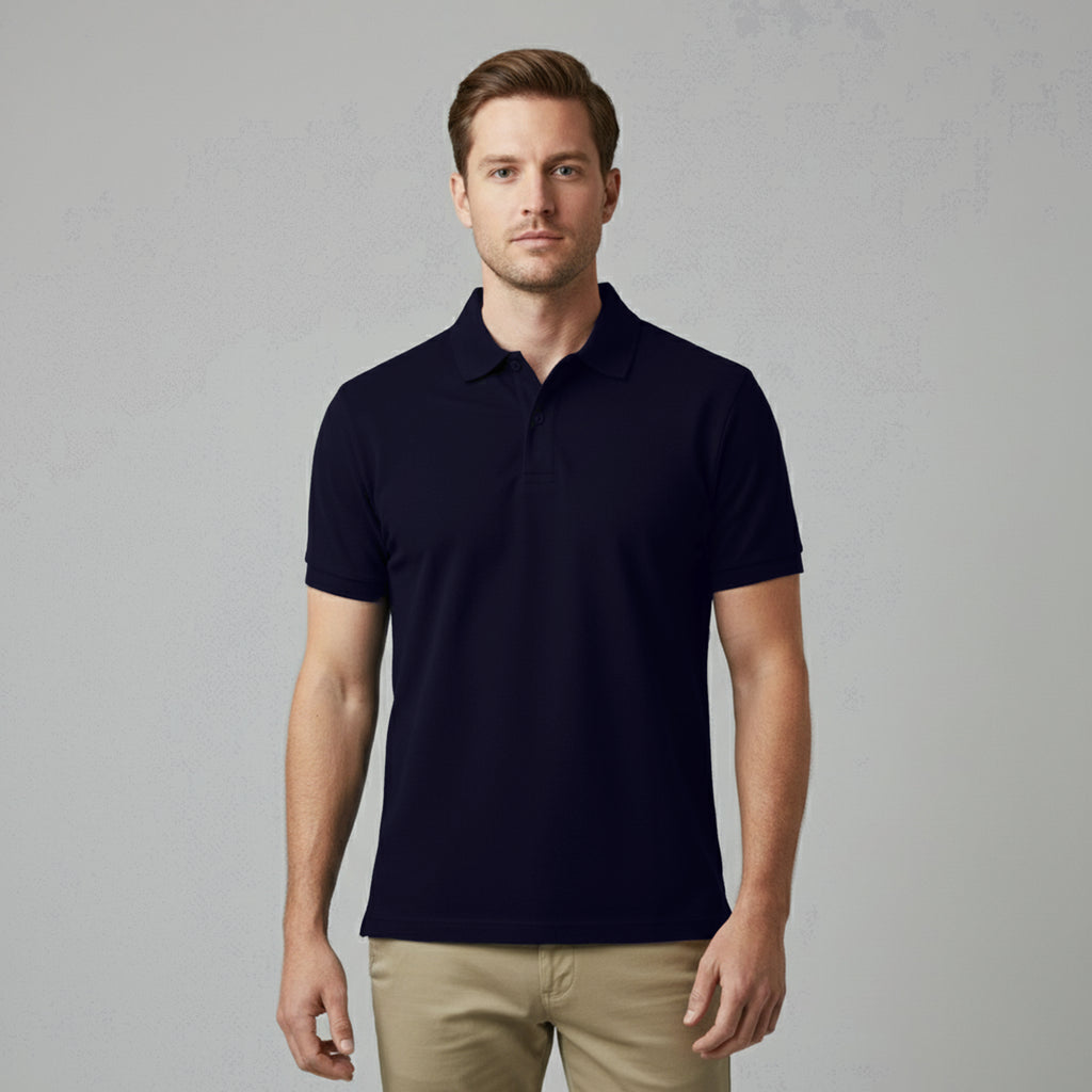 Polo Azul Marinho Masculina e-sense