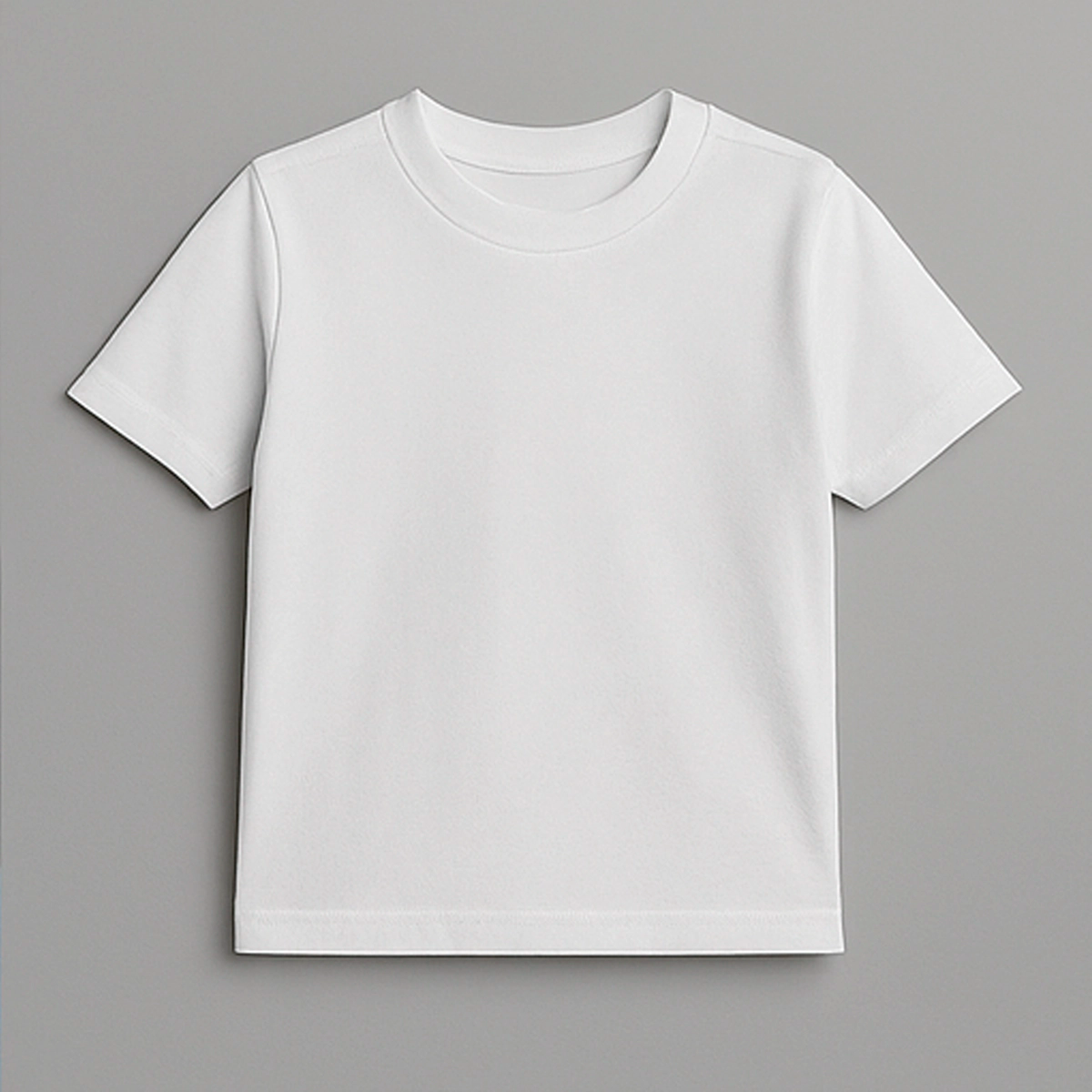 CAMISETA INFANTIL BRANCA BÁSICA - UNISSEX