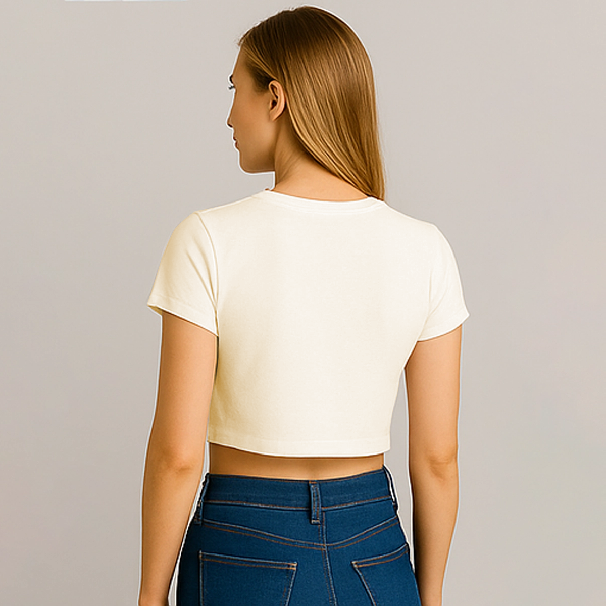 CROPPED OFF-WHITE BÁSICO - FEMININO ADULTO
