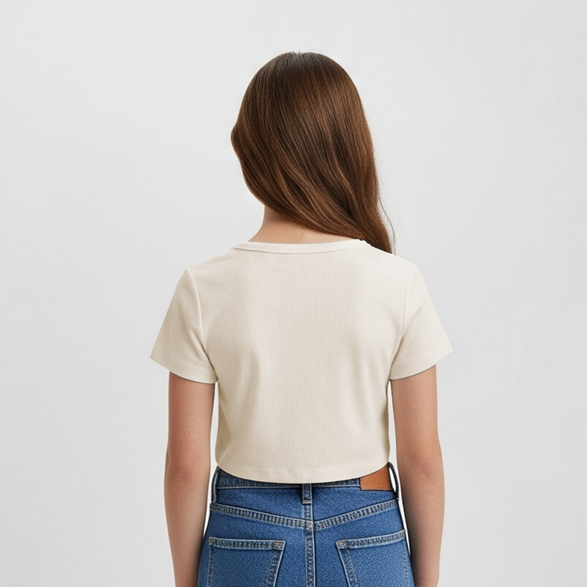 CROPPED OFF-WHITE BÁSICO - FEMININO INFANTIL