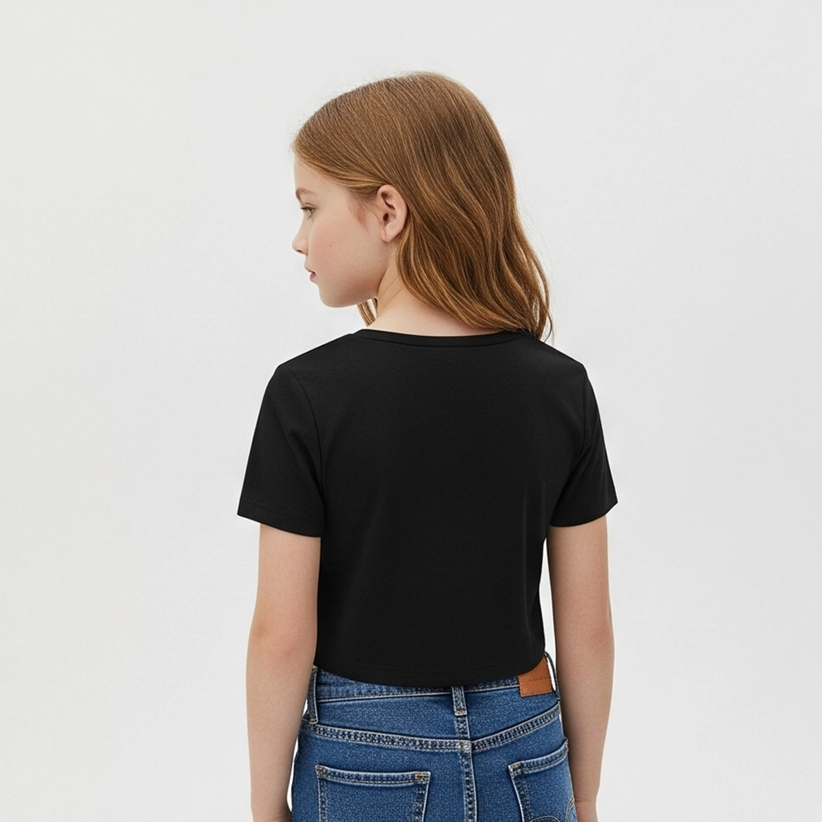 CROPPED PRETO BÁSICO - FEMININO INFANTIL