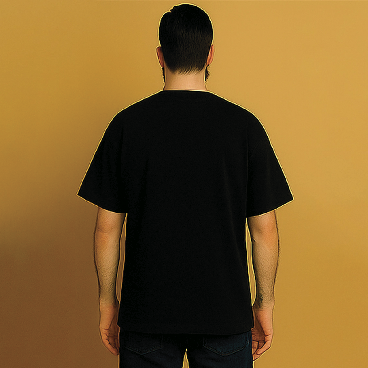 CAMISETA OVERSIZED PRETA BÁSICA
