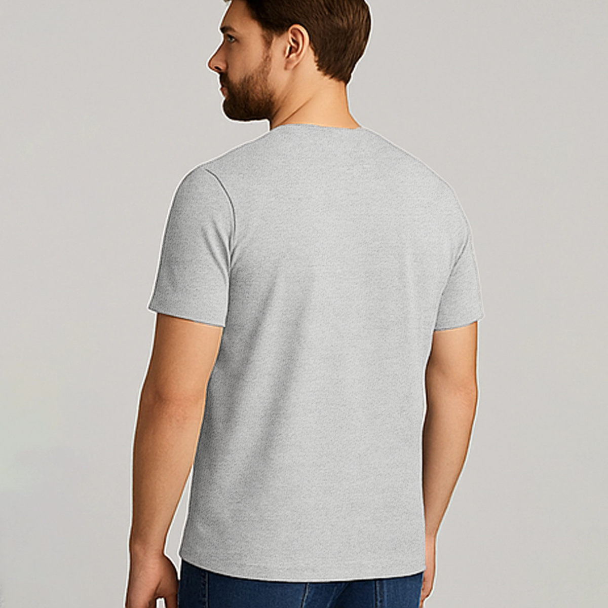 CAMISETA CINZA MESCLA BÁSICA - UNISSEX