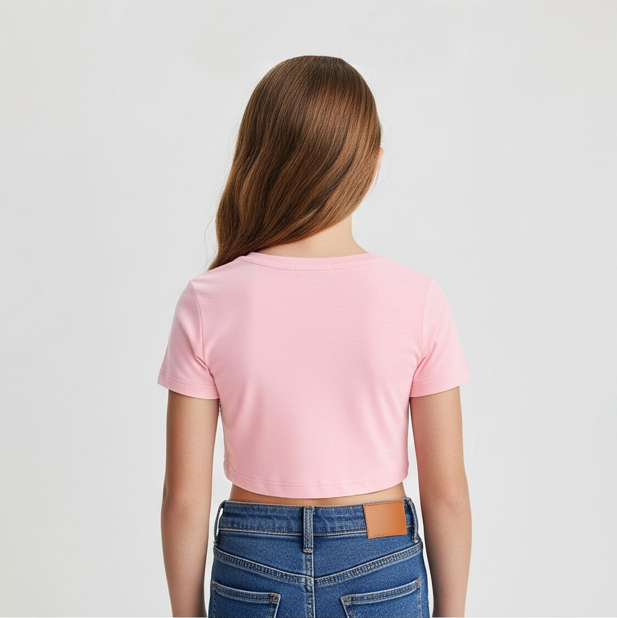 CROPPED ROSA BB BÁSICO - FEMININO INFANTIL