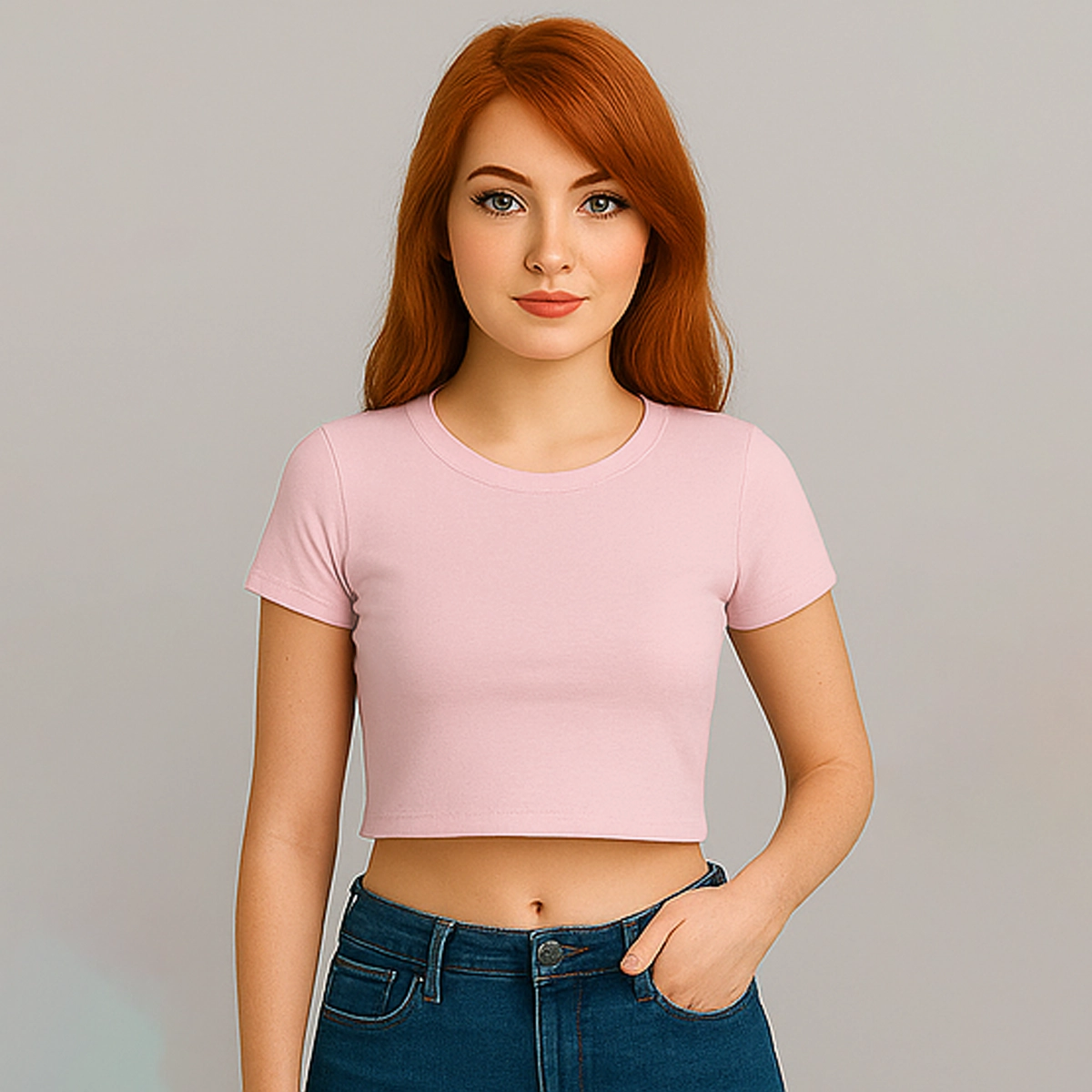 CROPPED ROSA BB BÁSICO - FEMININO ADULTO