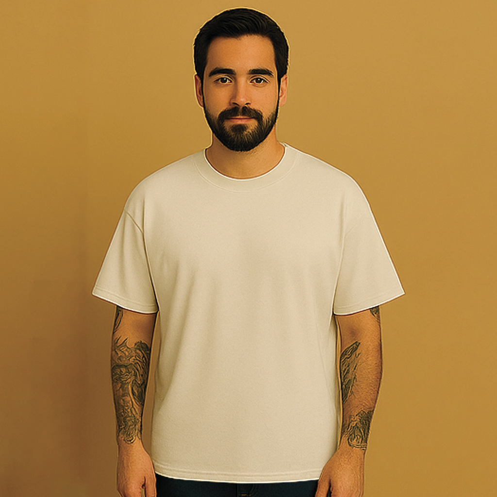 CAMISETA OVERSIZED OFF-WHITE BÁSICA
