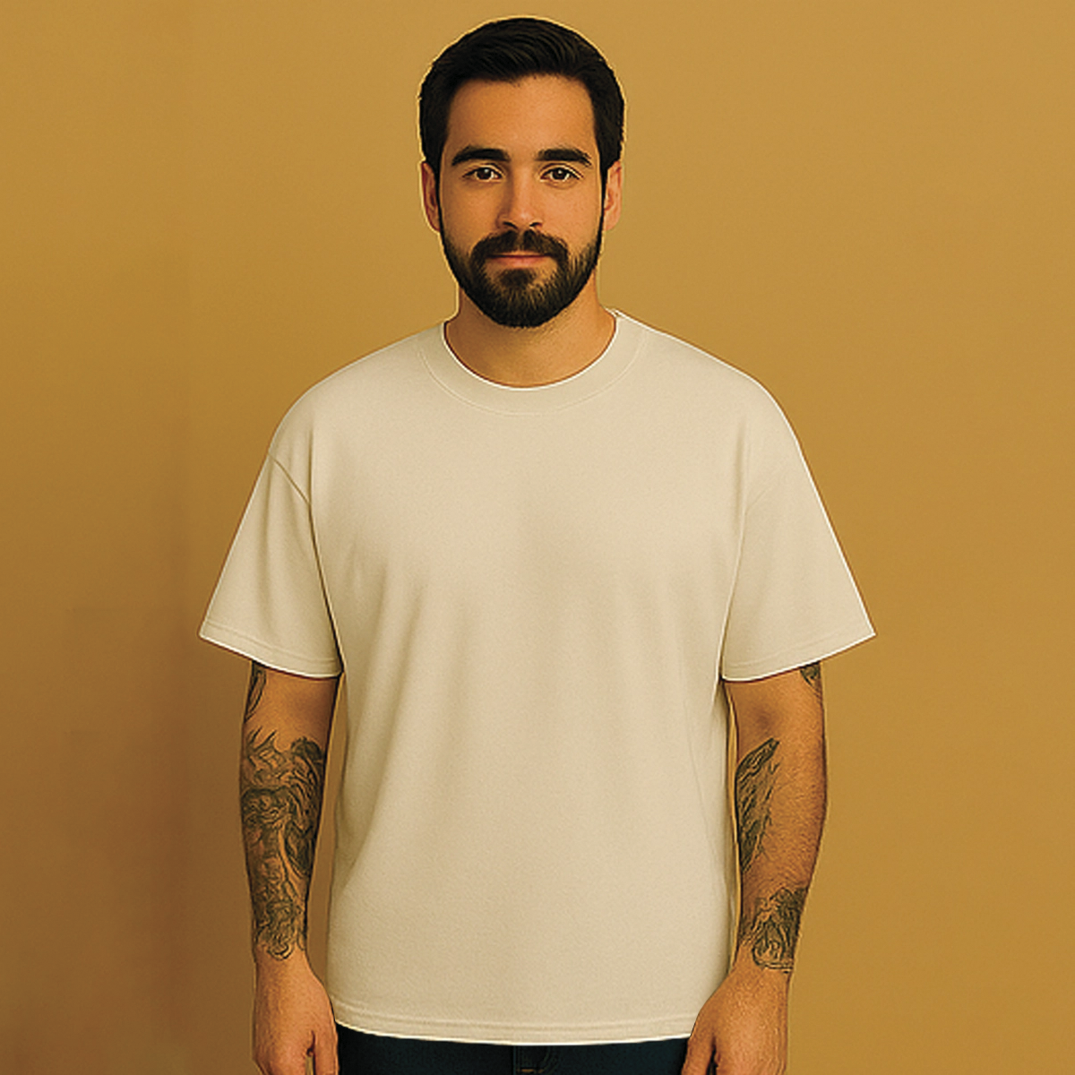 CAMISETA OVERSIZED OFF-WHITE BÁSICA