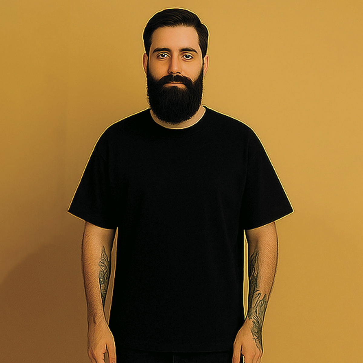 CAMISETA OVERSIZED PRETA BÁSICA