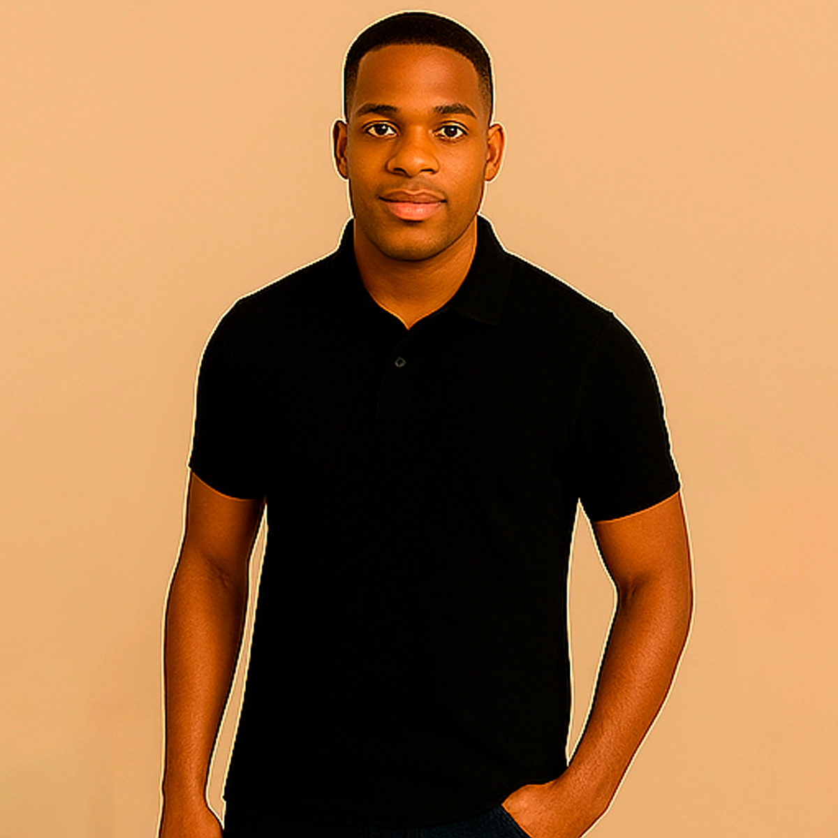 POLO PRETA BÁSICA - MASCULINA