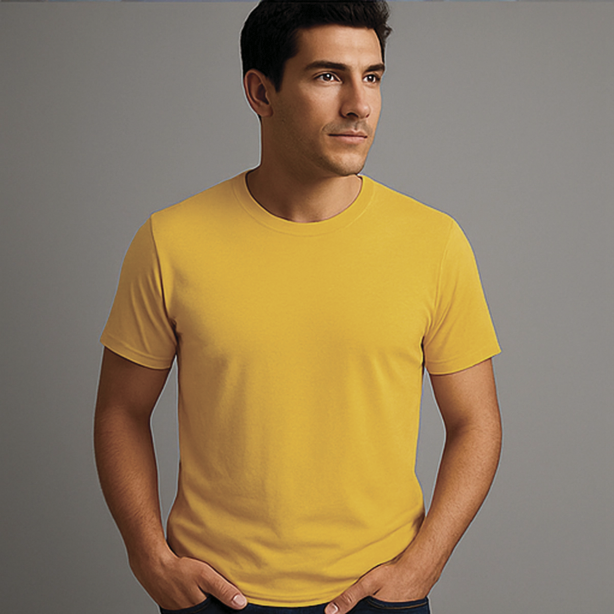 CAMISETA AMARELA BÁSICA - UNISSEX