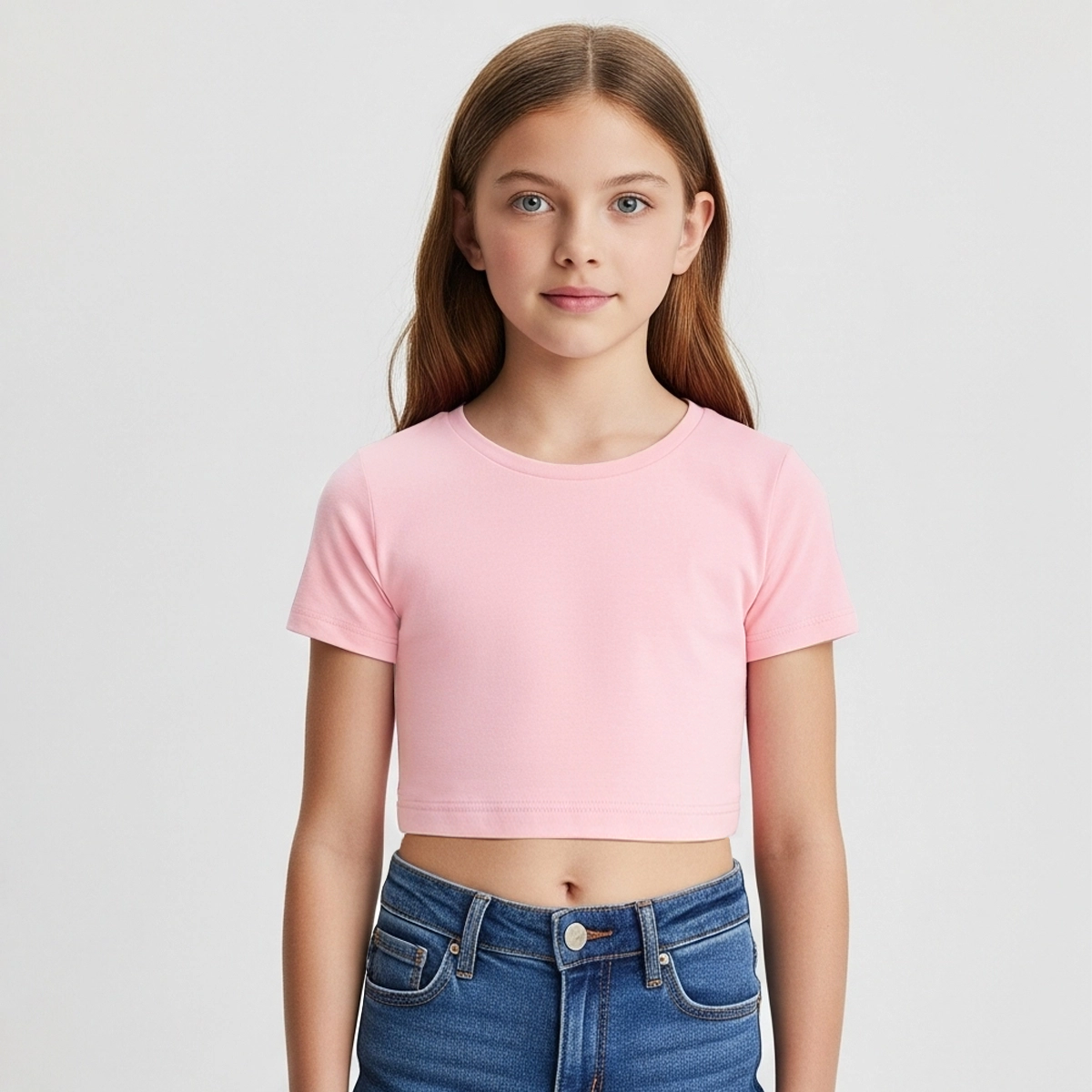 CROPPED ROSA BB BÁSICO - FEMININO INFANTIL