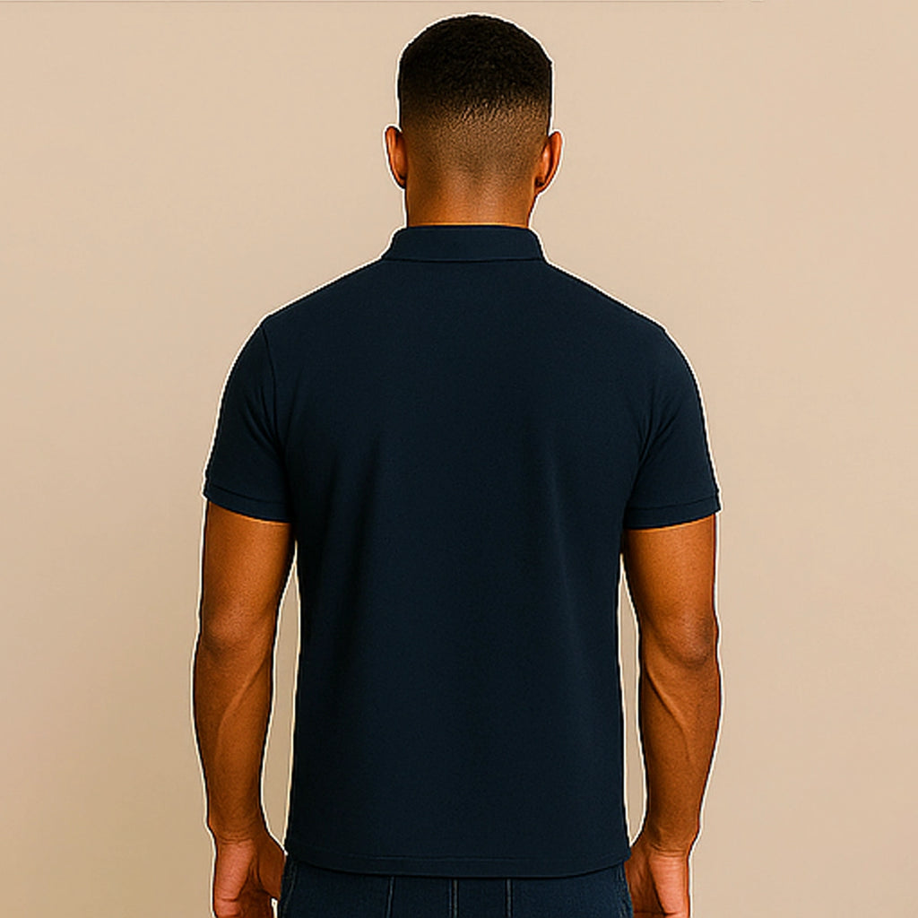 POLO AZUL MARINHO BÁSICA - MASCULINA