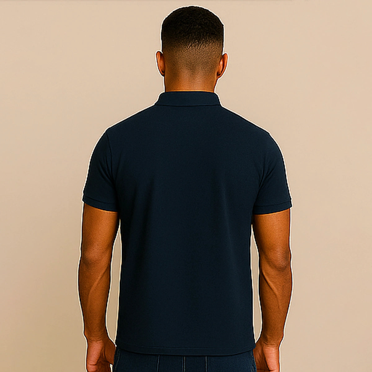 POLO AZUL MARINHO BÁSICA - MASCULINA