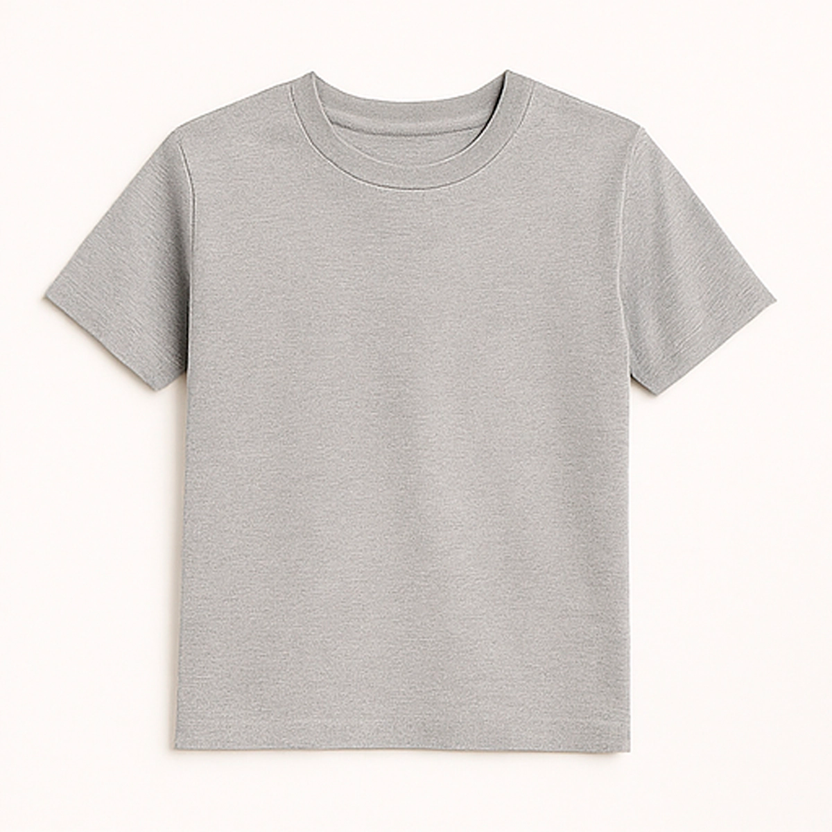 CAMISETA INFANTIL CINZA MESCLA BÁSICA - UNISSEX