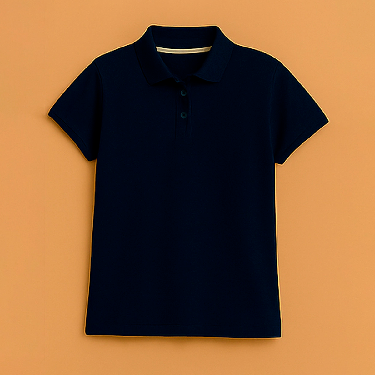 POLO AZUL MARINHO BÁSICA - FEMININA